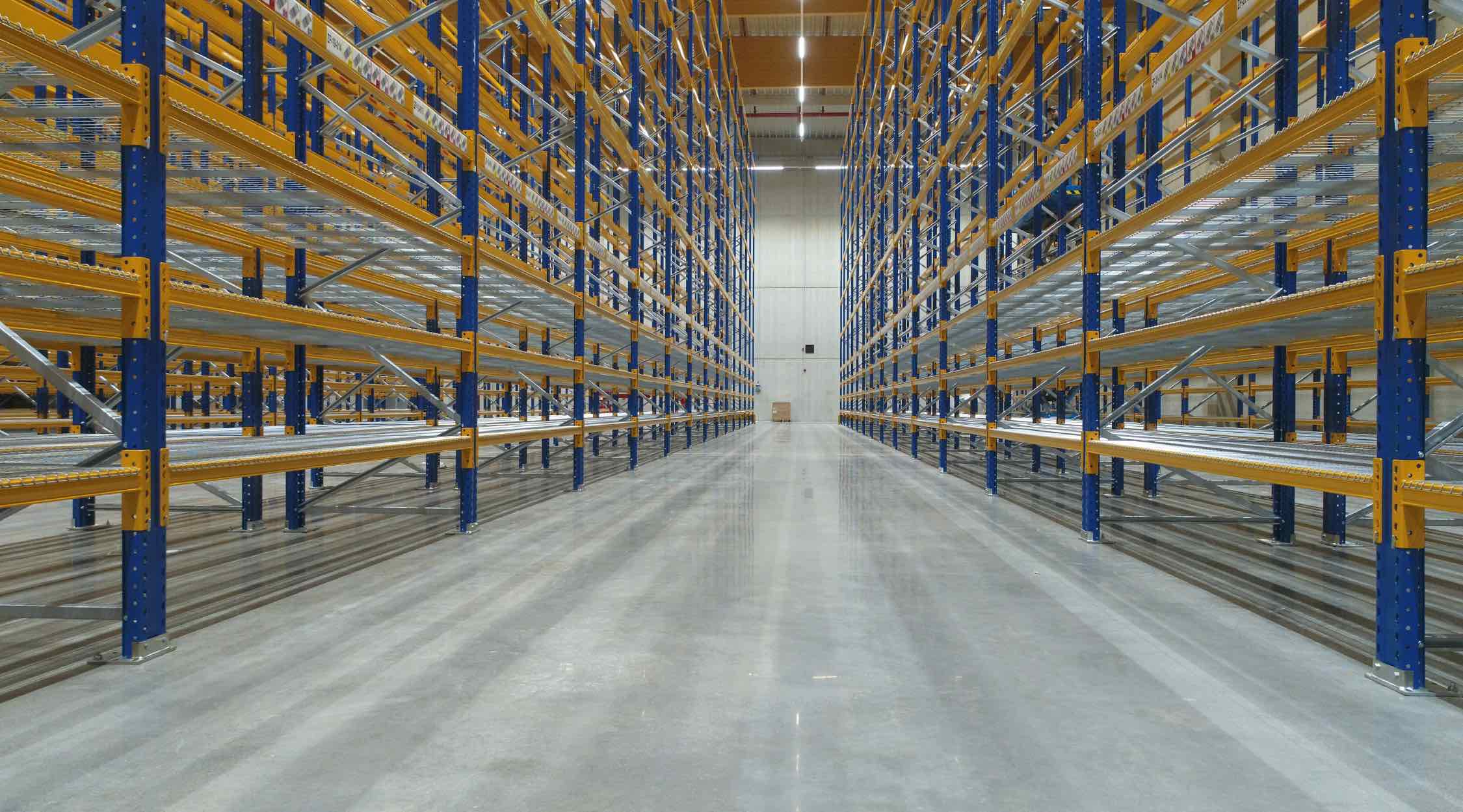empty warehouse with new floor