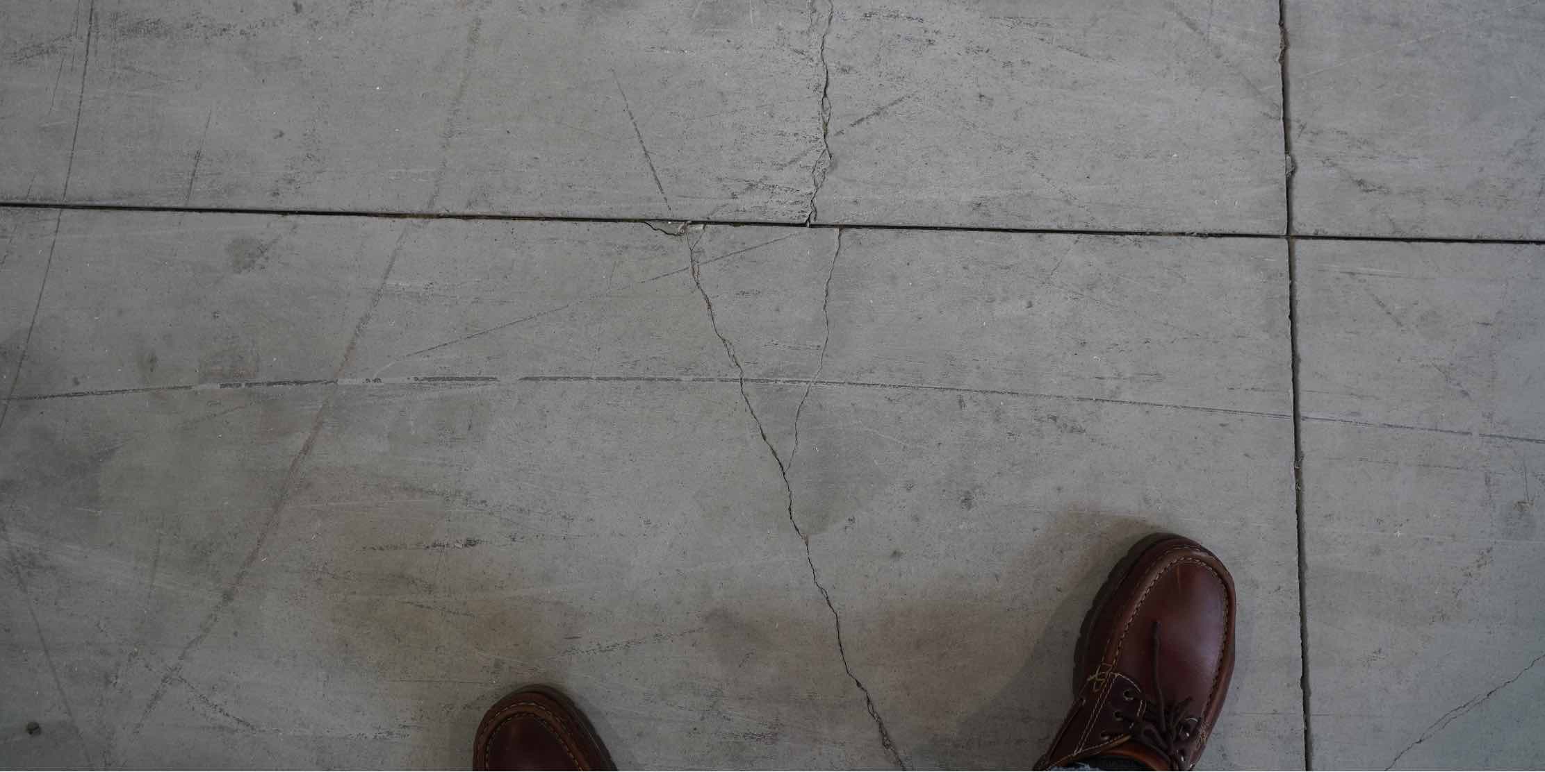 Repair concrete floor