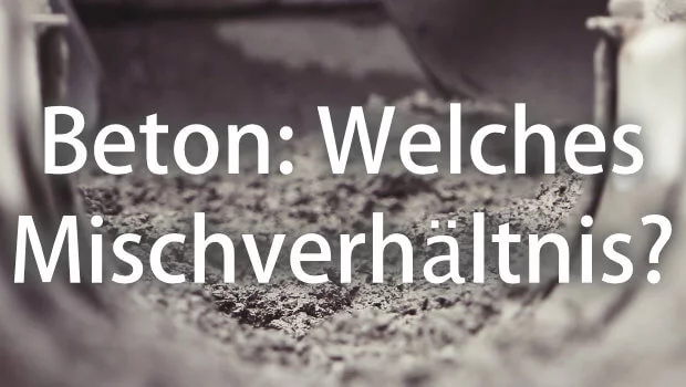 Beton selber mischen: Welches Mischungsverhältnis brauche ich? Hier erfahren Sie alles zu Zement, W/Z-Wert, Wasser und Zuschlag (Sand und Kies).