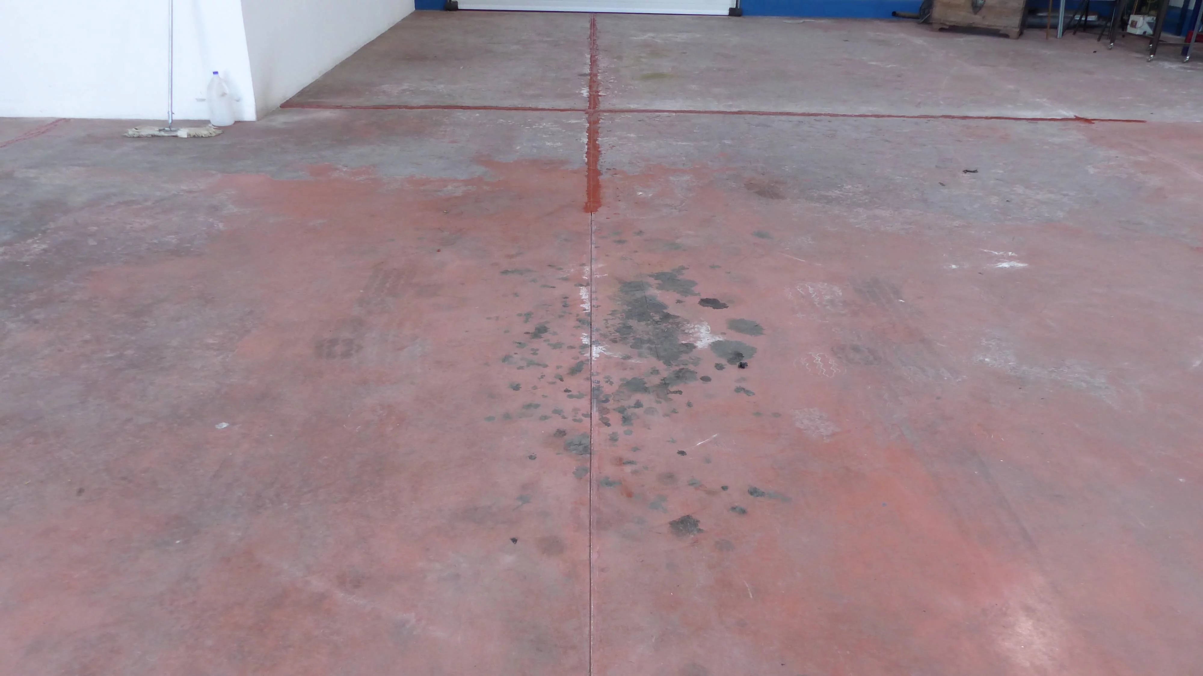 roter Beton vorher