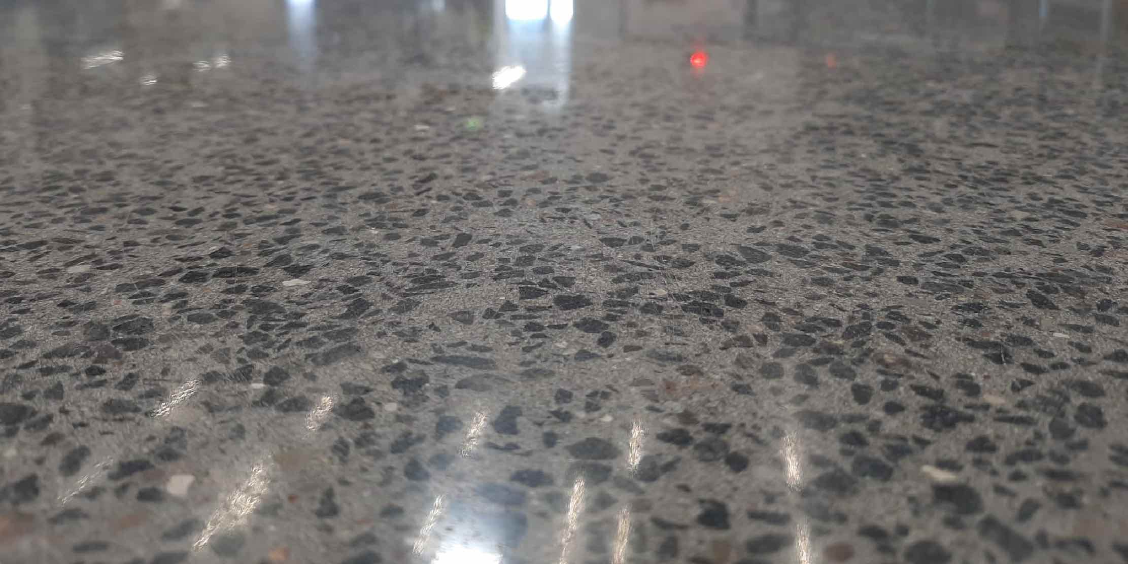 How to make concrete shiny