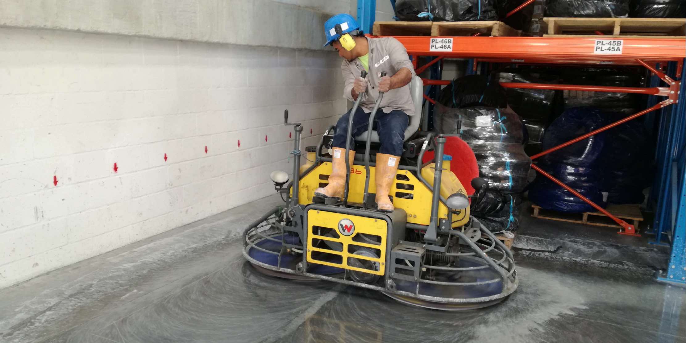 How to polish cement compressed