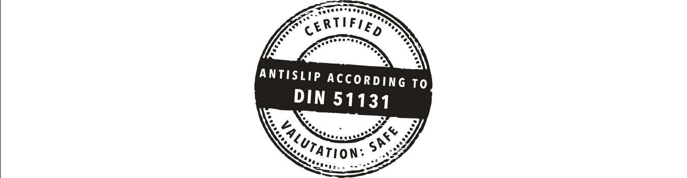 Certificación DIN 51131 Antideslizante BECOSAN