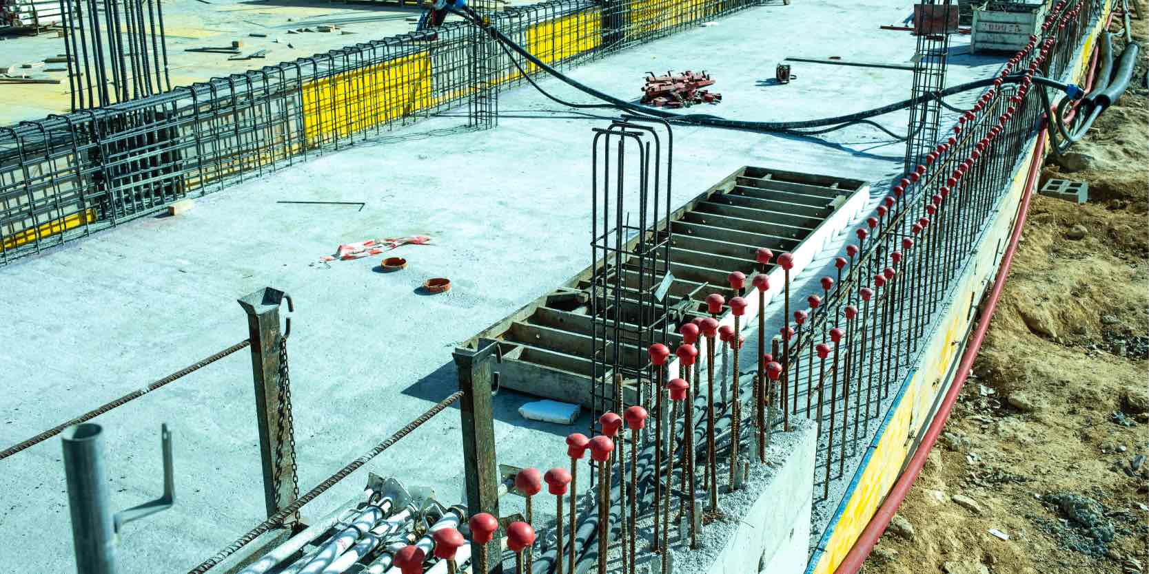 Concrete slab formwork process