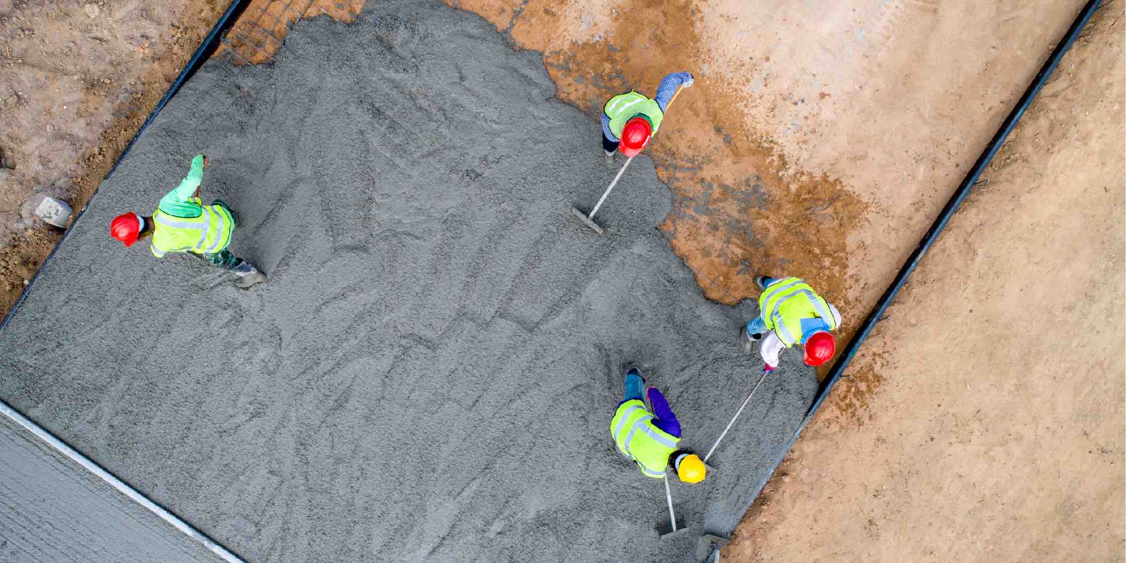 Reinforced concrete for floors