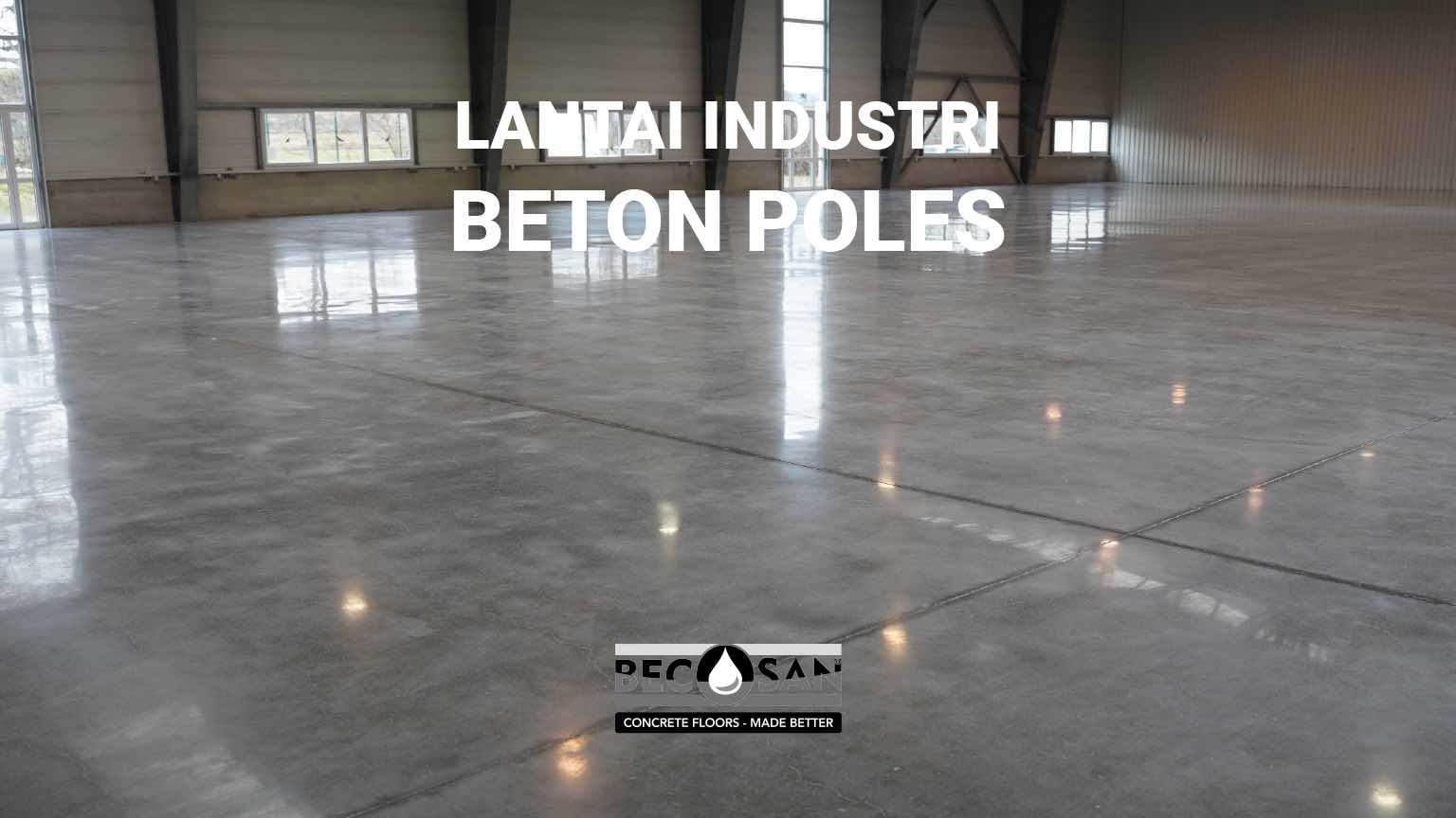 Beton poles lantai industri