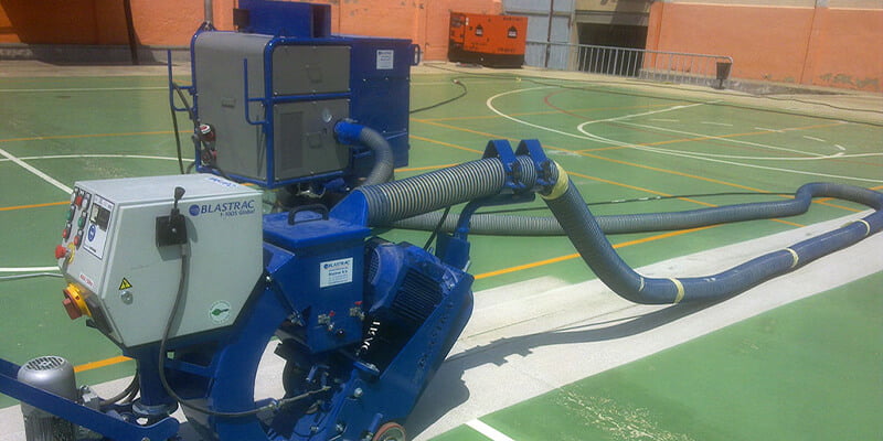Shot blasting of surfaces