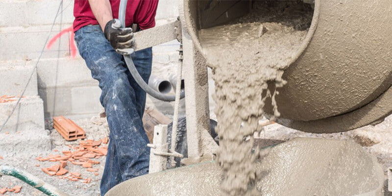 Concrete Mixer with Fresh Concrete