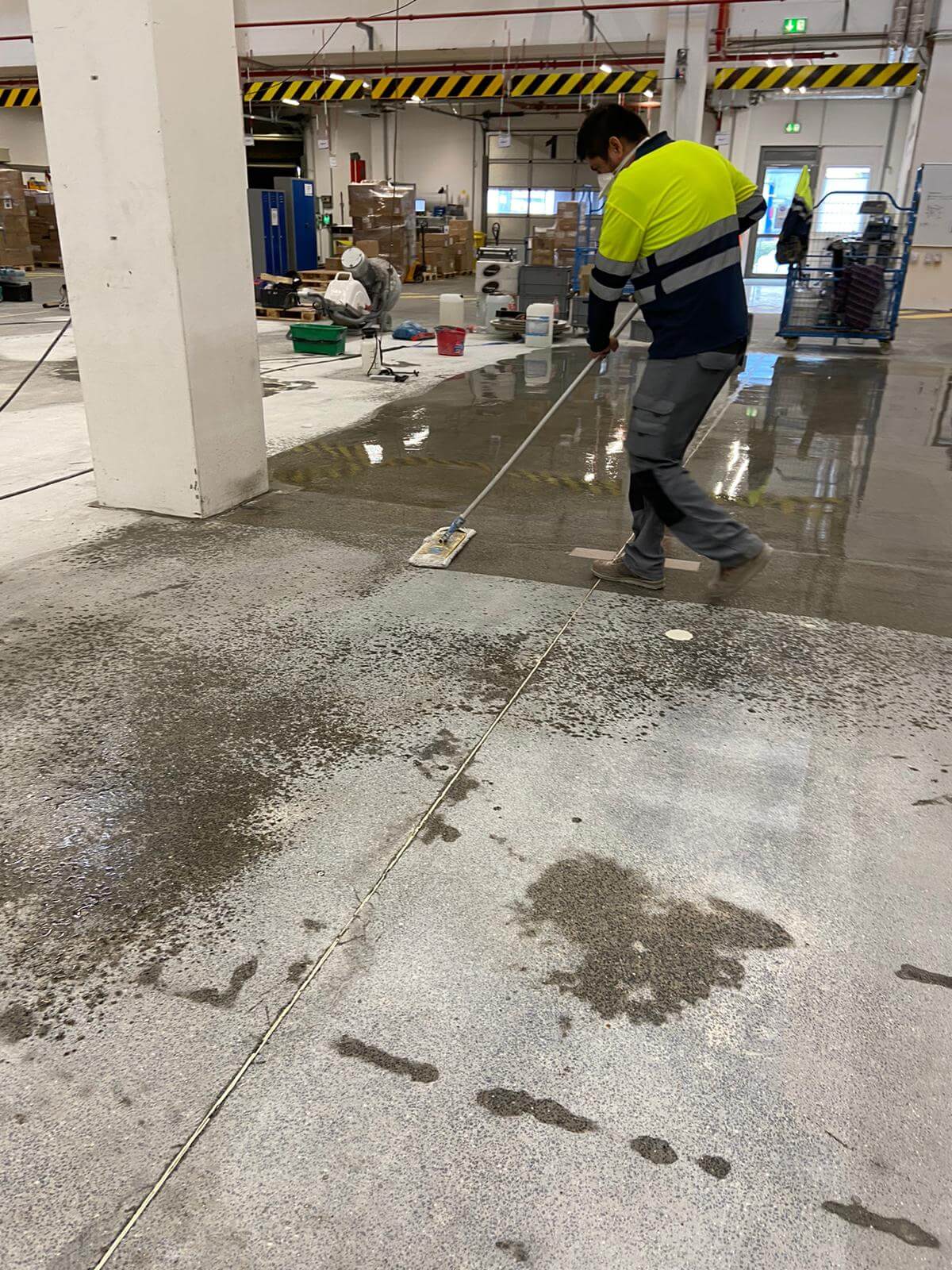 Honed Concrete Step 2 Seal