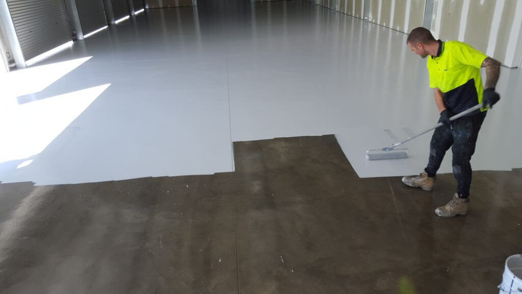 Painting Concrete Floor Warehouse (1)