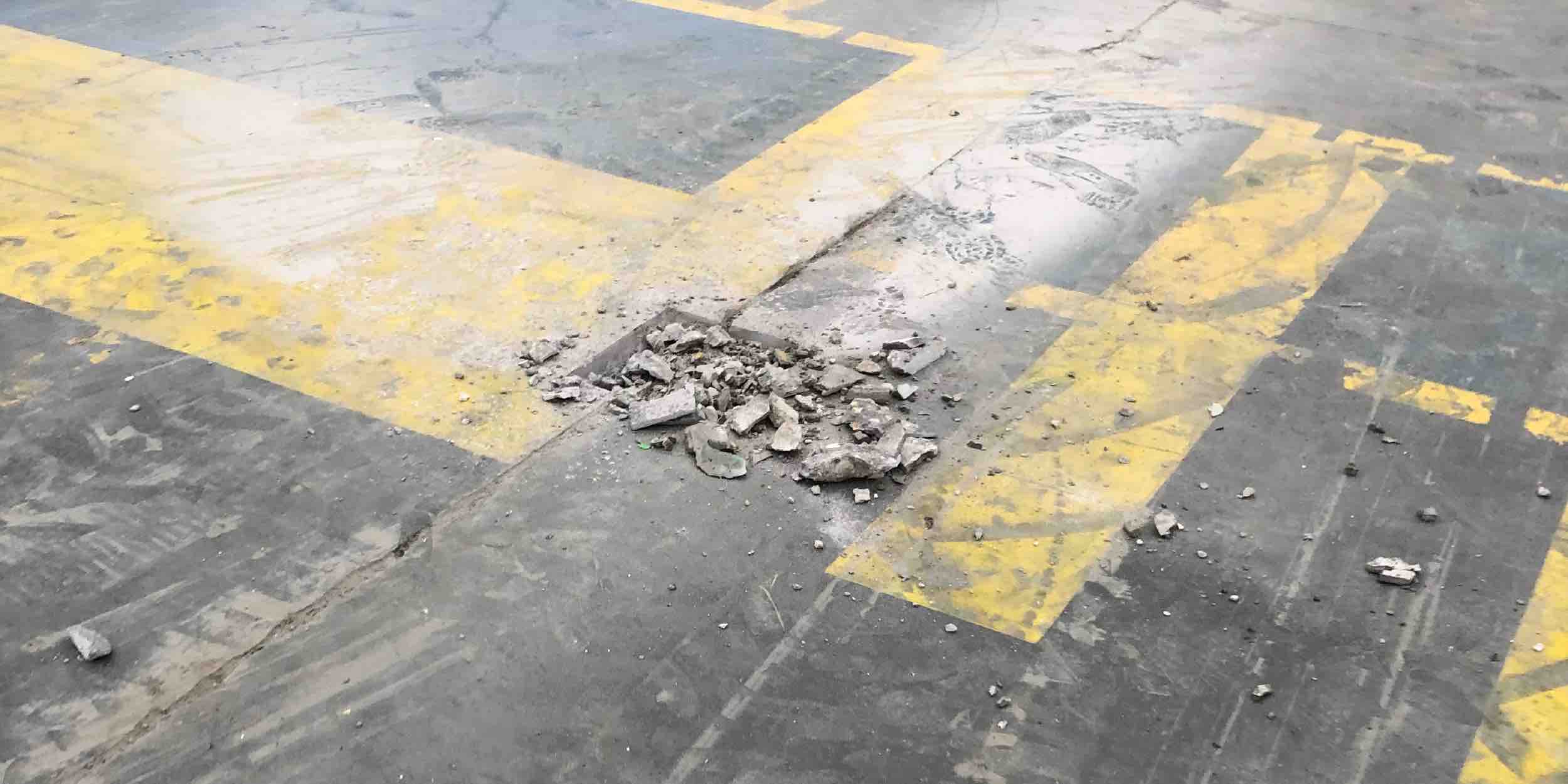 Reparando Bache Hormigón