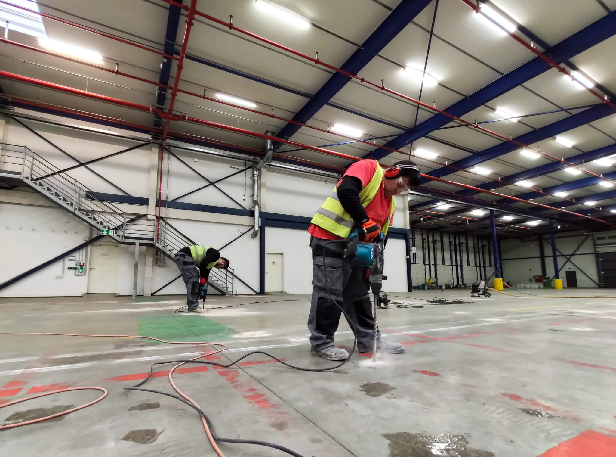 Concrete polishing creates smooth and durable surfaces, which notably protect forklift tires.