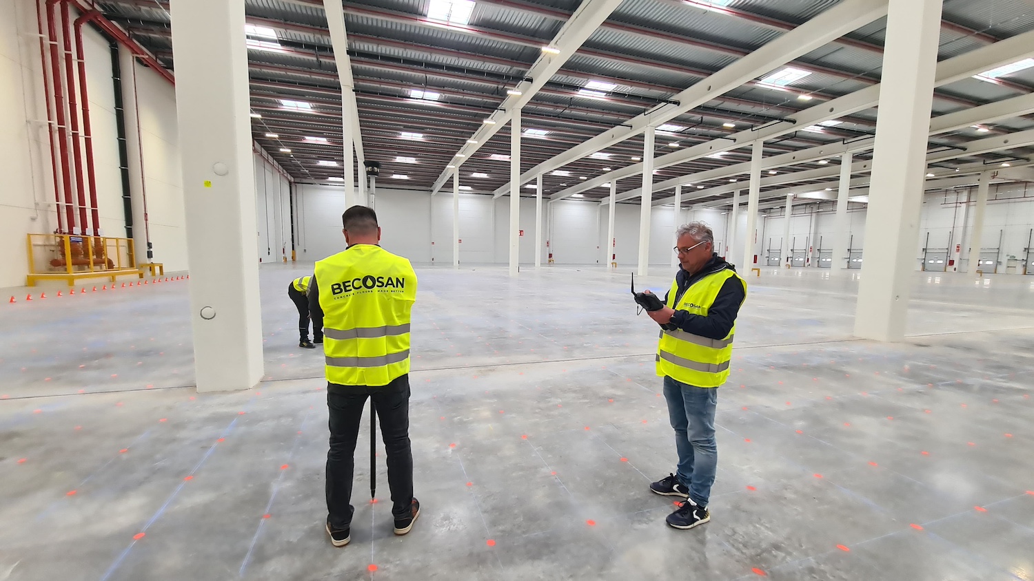 Essai de planimétrie haute résolution sur chaussée industrielle 1