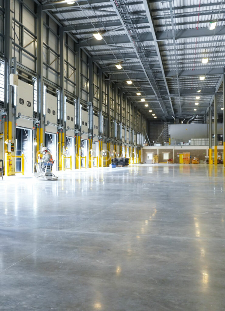 Herstelde Betonvloer Met Vlakke En Duurzame Toplaag