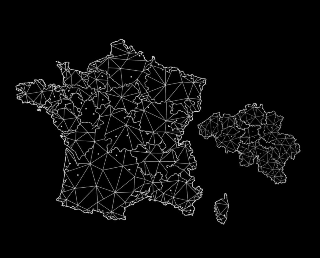 France Et Belgigue Map