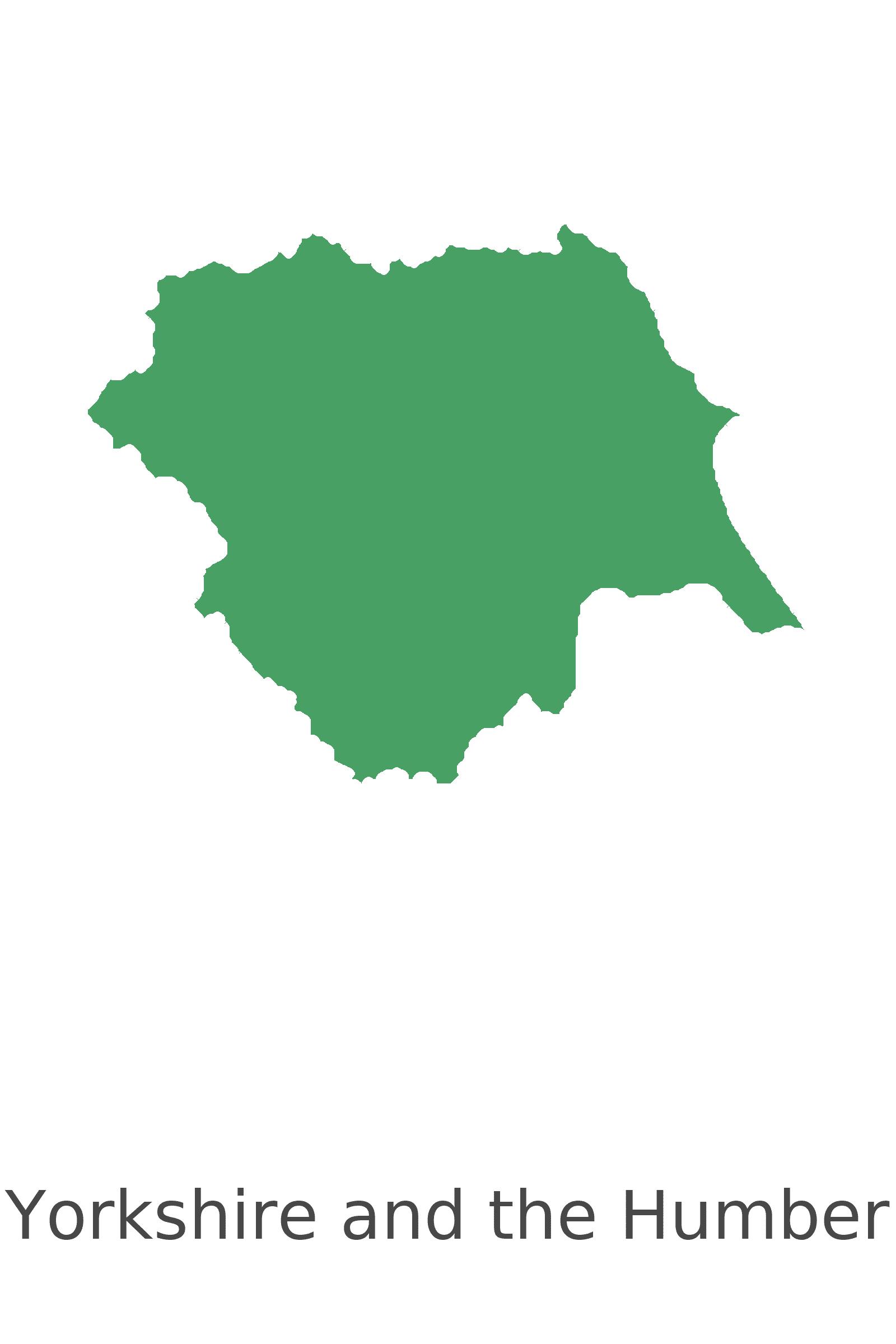 Yorkshire And The Humber Map Clean Yorkshire And The Humber Map Clean