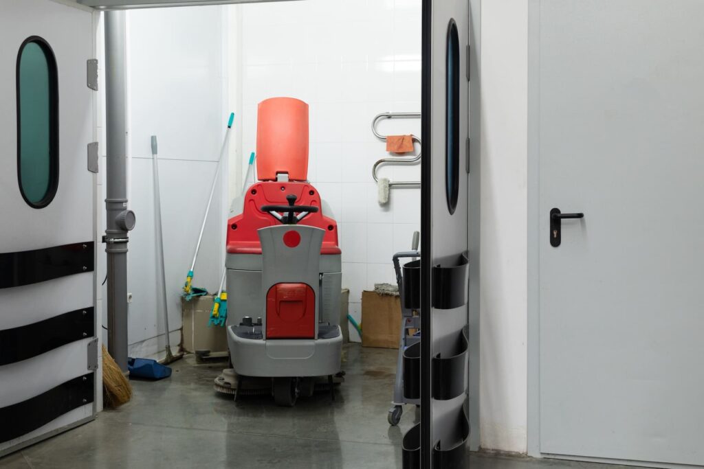 Vloerschrobmachine Voor Industriële Vloeren