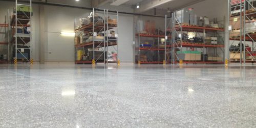 Glänzende Oberfläche Von Betonpflaster