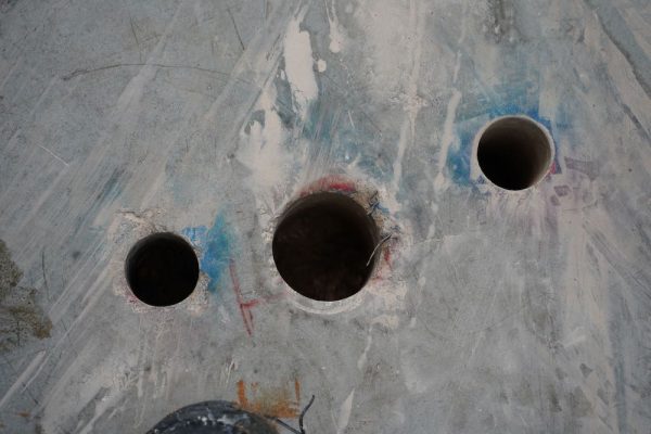 Holes After Removing Industrial Anchors