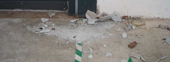 Reparationsarbejde På Beton I Dårlig Stand