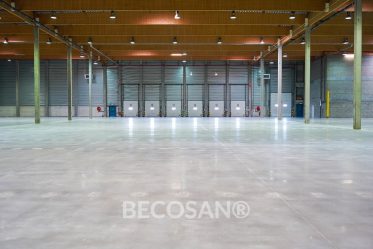 Mechanically polished concrete
