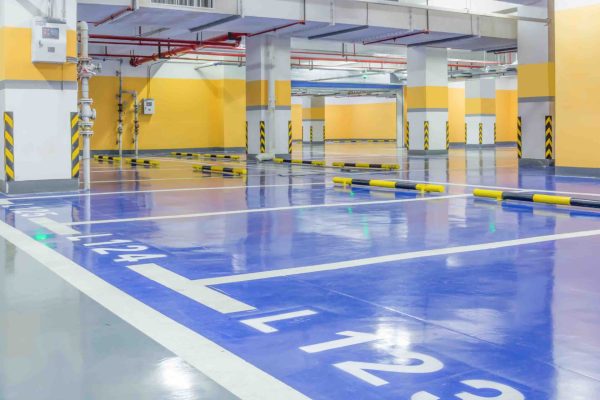Blue Epoxy Floor
