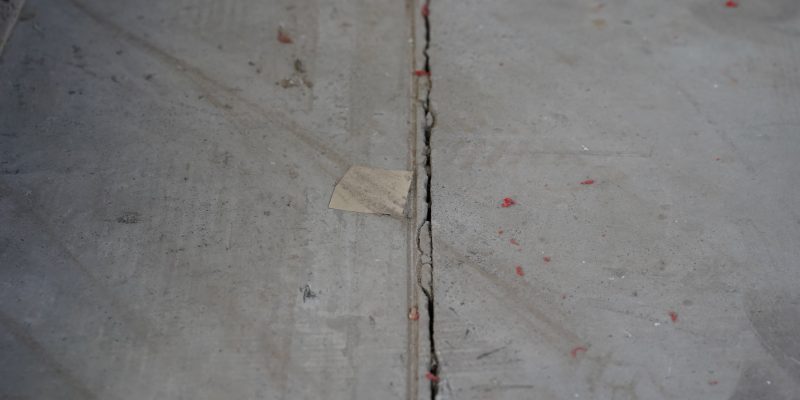 grieta en hormigon