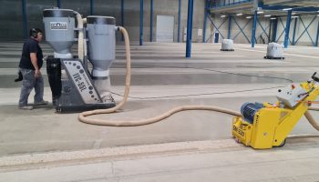 Rabotage de sol industriel en beton
