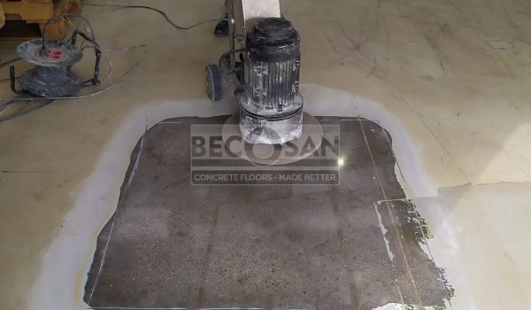Sample Micro Polishing With Resin Roughing Becosan Concrete