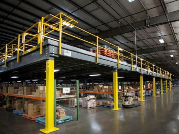 Warehouse Mezzanine For Storage Organization